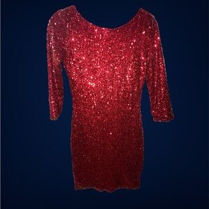 Gianni Bini Red Sequin Dress